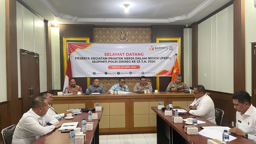 Sespim Bawaslu Sumut Terima PKDN Sespim Polri 2024 - DataSumut